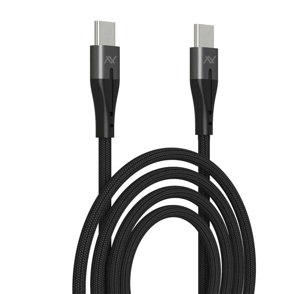 L'AVVENTO MP474 Ultra-Fast Type-C to Type-C Sync & Charging Cable — 100W, 1M, Black
