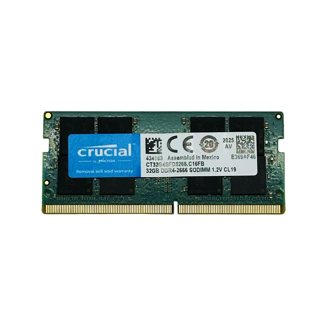 Crucial 32GB DDR4 2666MHz PC4-21300 SODIMM