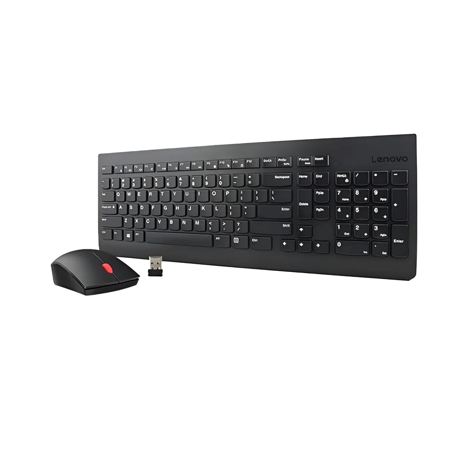 Lenovo 510 Wireless Keyboard & Mouse Combo – Arabic Layout - Sleek Black Design - Black
