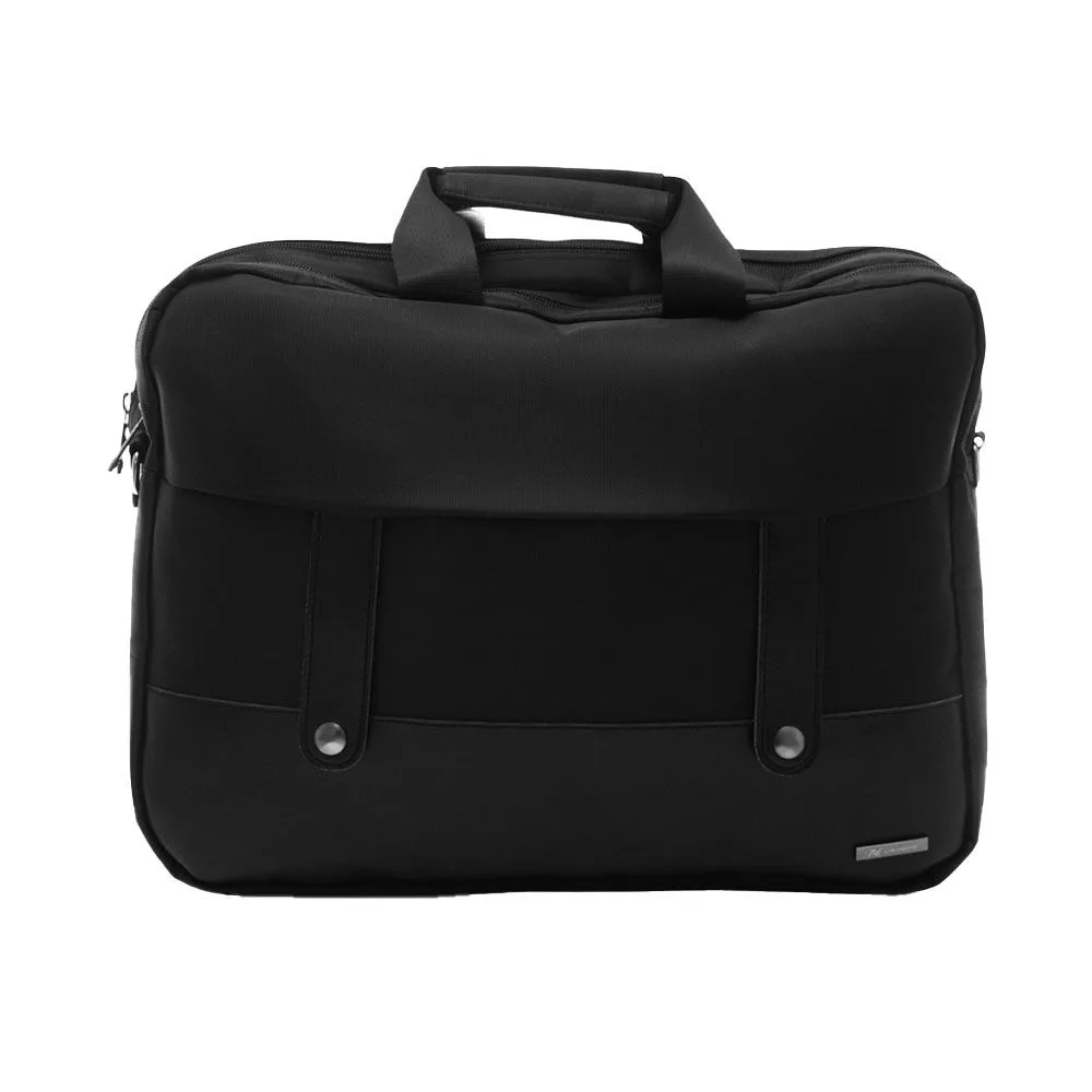 L'AVVENTO BG733 Office Double Laptop Shoulder Bag — 15.6 Inch, Black