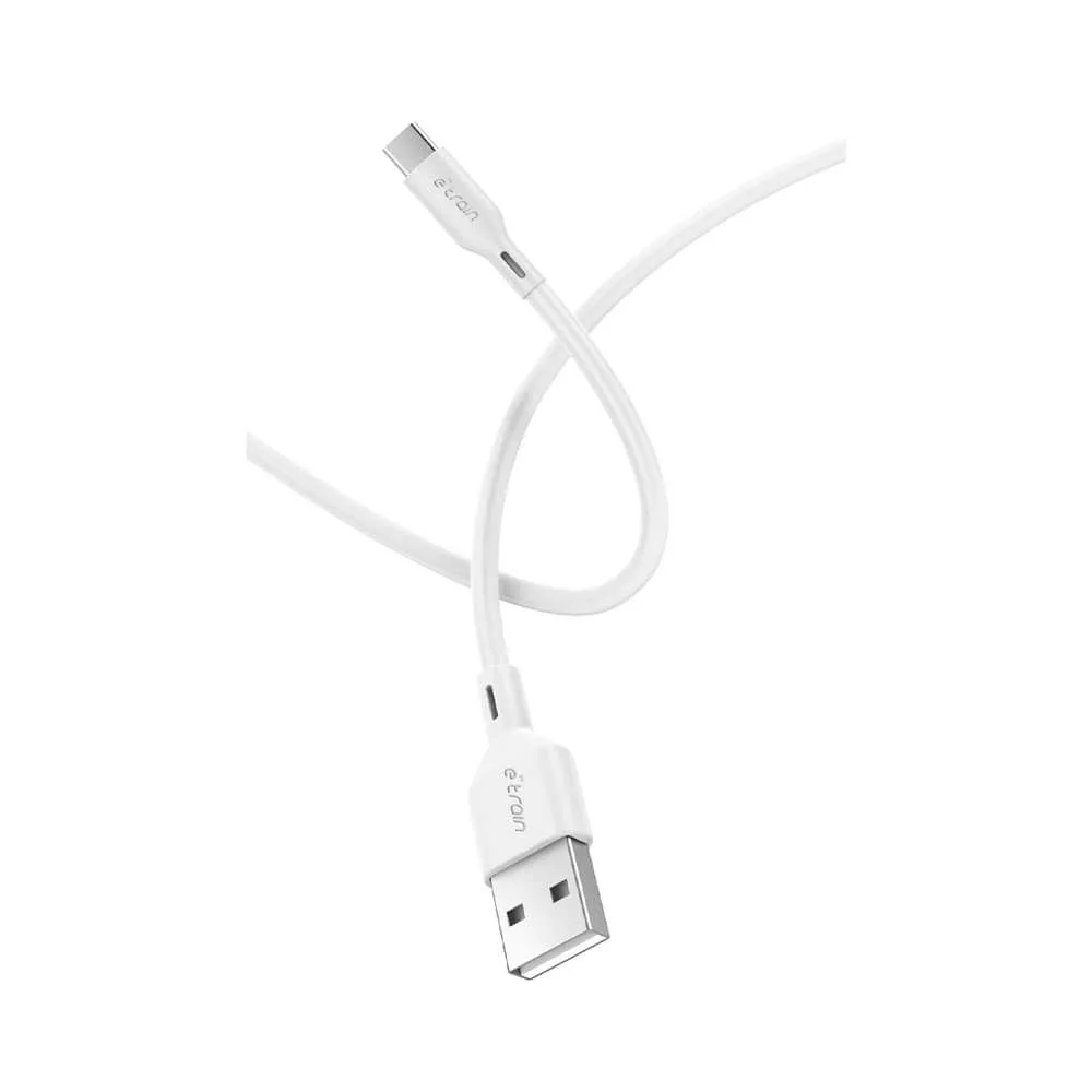 E-Train MP632 USB-A to USB-C Cable — 1M, White
