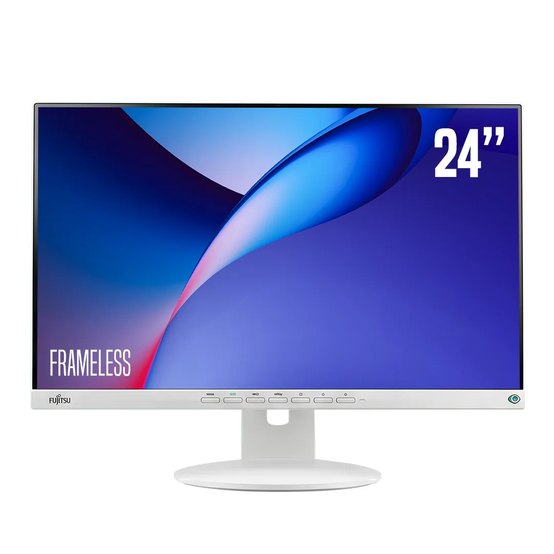 Fujitsu B24‑9 TE 24" Widescreen IPS‑LED - Professional Built‑In Audio, Frameless Full HD Design