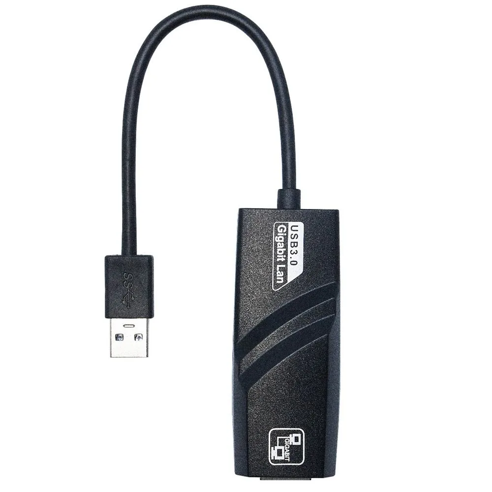 2B CV339 USB 3.0 to Gigabit Ethernet Adapter — Black