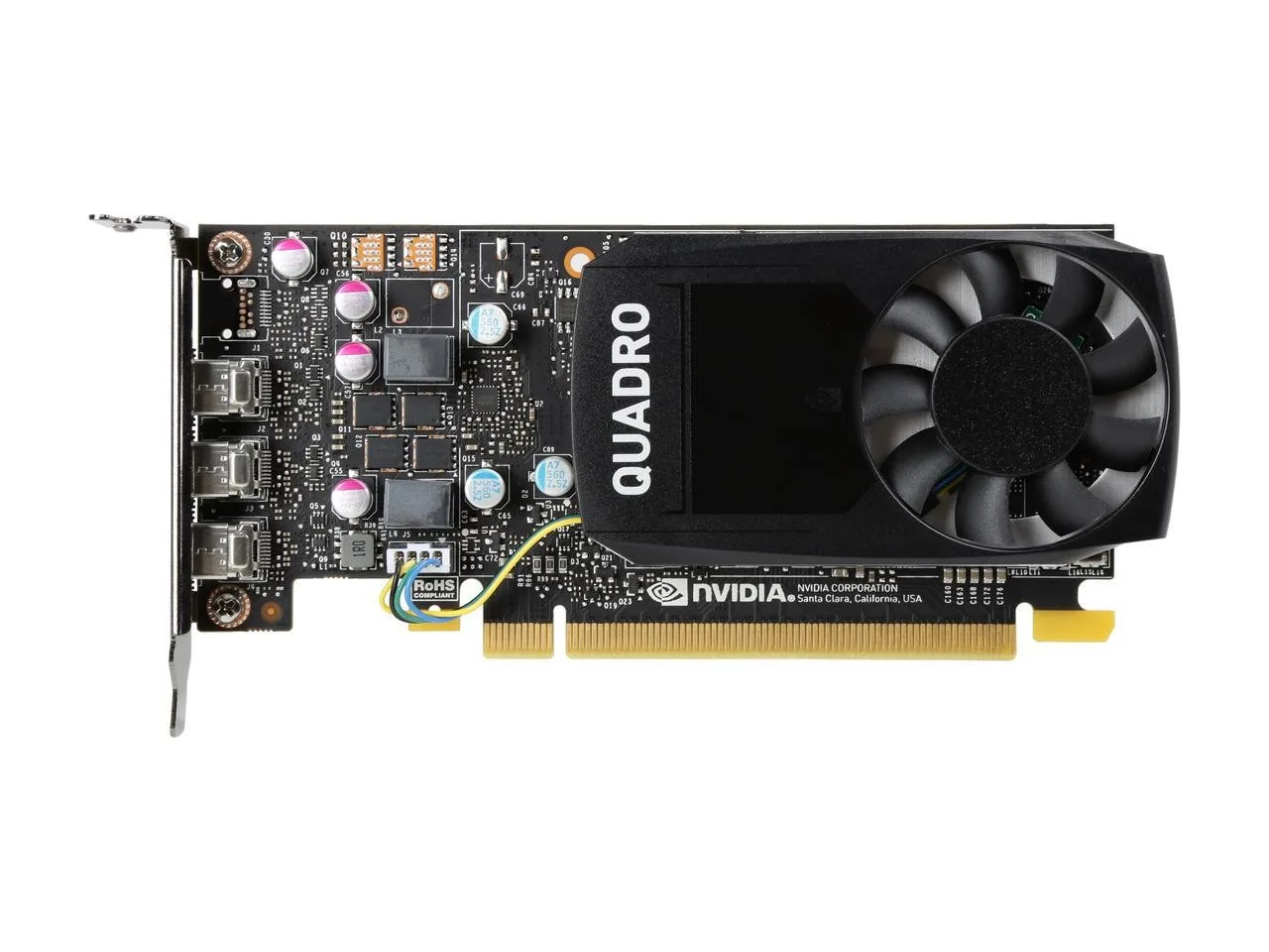 NVIDIA Quadro P400 2GB GDDR5 PCIe Low Profile Graphics Card – (Includes Mini DP Cable)