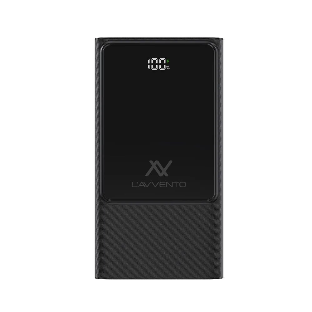 L'AVVENTO MP658 Power Bank — 20,000mAh, 22.5W, LCD Indicator, Gray