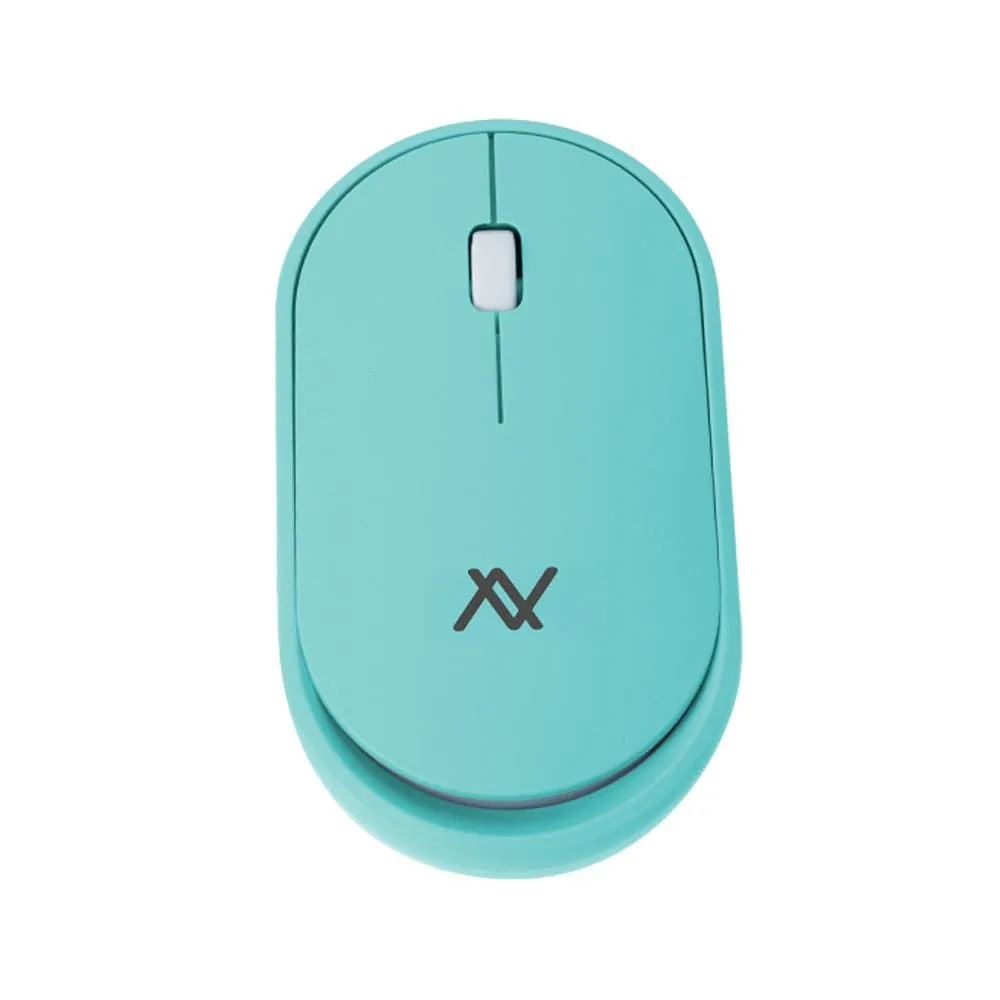 L'AVVENTO MO18L Dual Mode Bluetooth Mouse — 1200 DPI, 2.4GHz + Bluetooth, Rechargeable, Blue